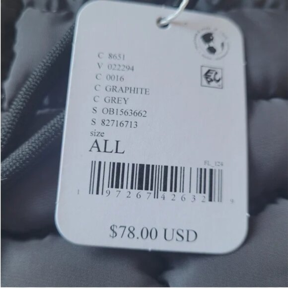 Free People NWT Movement Quilted Carryall Crossbody Shoulder Bag Grey Color - Picture 5 of 6